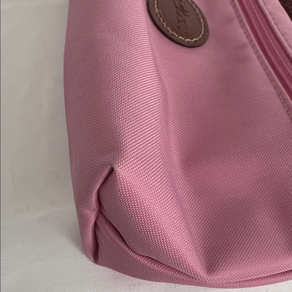 Longchamp Cosmetic Pouch with Leather Handle 🩷🤎🩷 - Picture 7 of 12